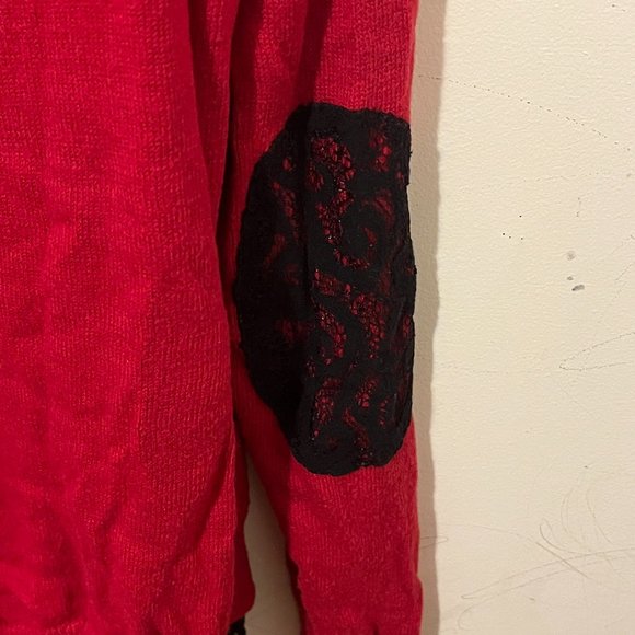 TORRID | Women's Cashmere Blend Sweater Red Black Size 14/16 - Picture 5 of 8